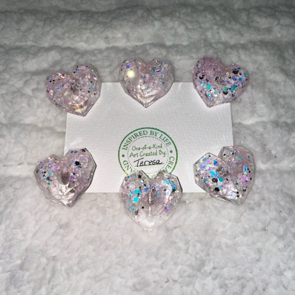 Handmade Heart Magnets
